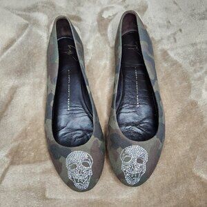 Giuseppe Zanotti Camo Flats